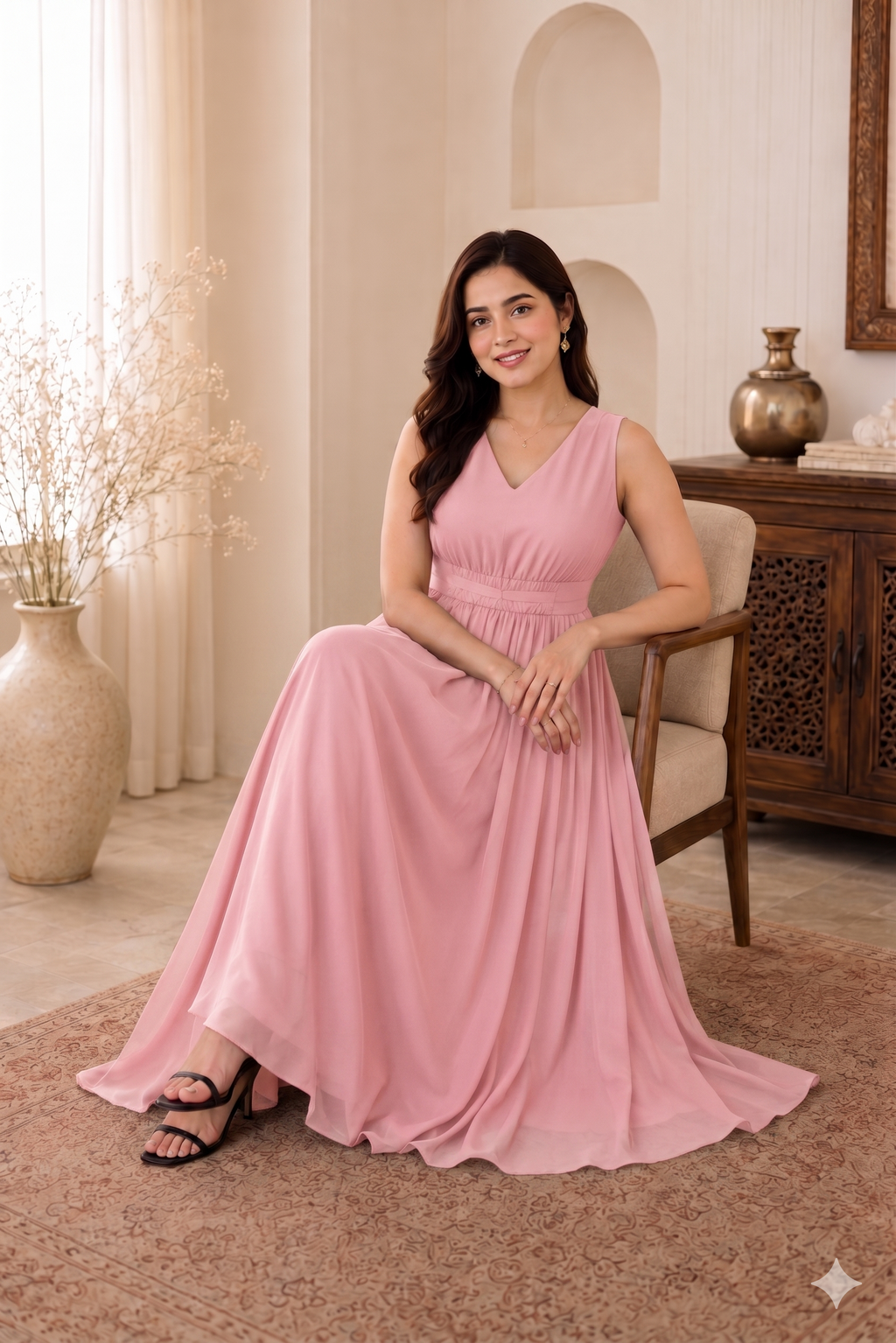Petal Pink Maxi Dress