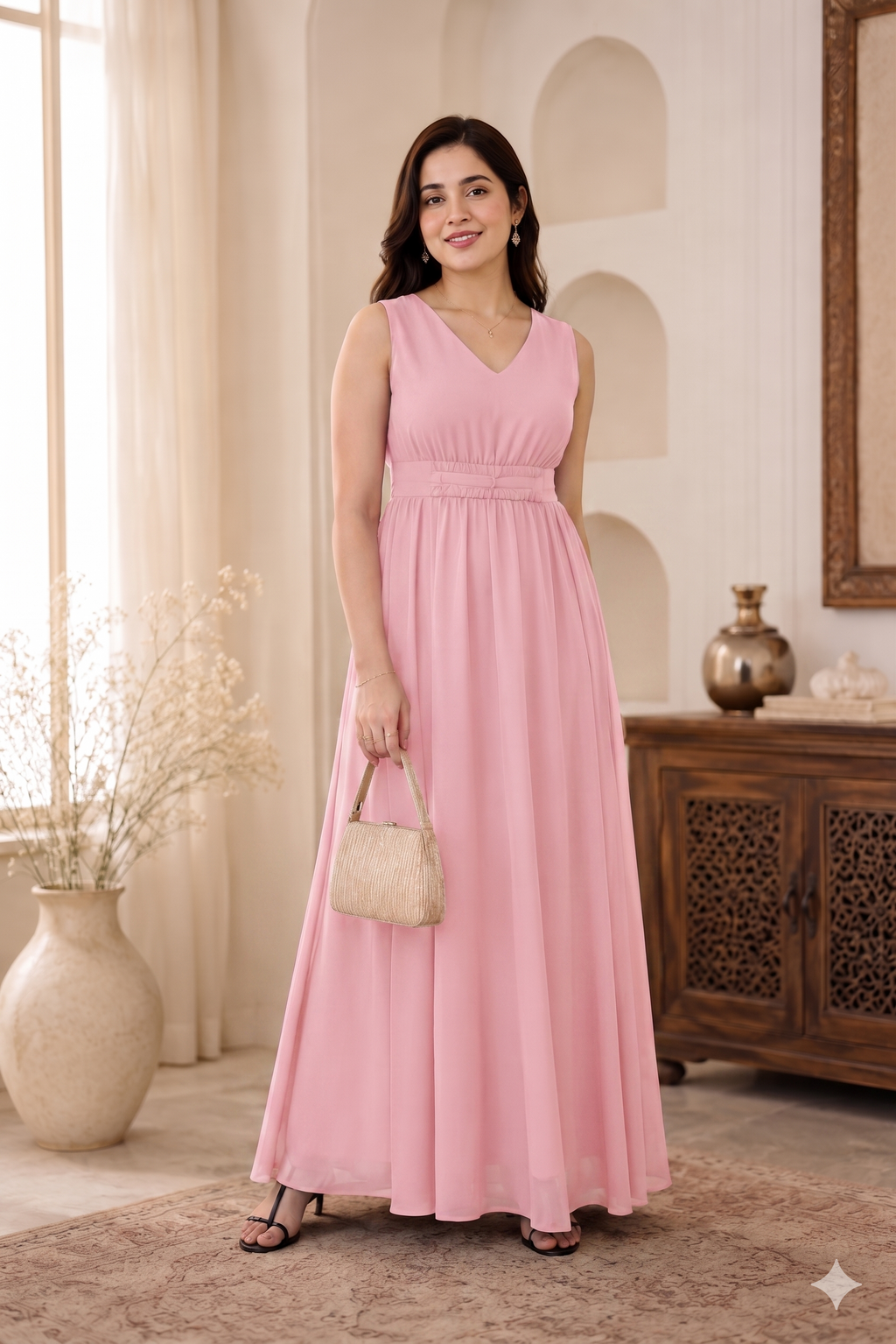 Petal Pink Maxi Dress
