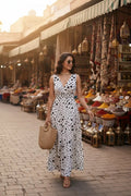 Retro flowy vacation dress